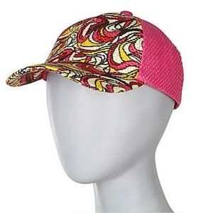 Vibrant Pink and Multicolor Women's Hat